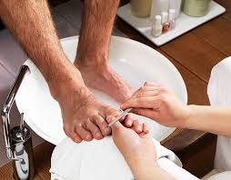 Men pedicure